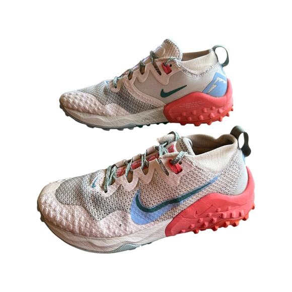 Nike Wildhorse 7 Trail Running Shoes Womens SZ 7 Multicolor Rugged React Sole - Picture 1 of 8